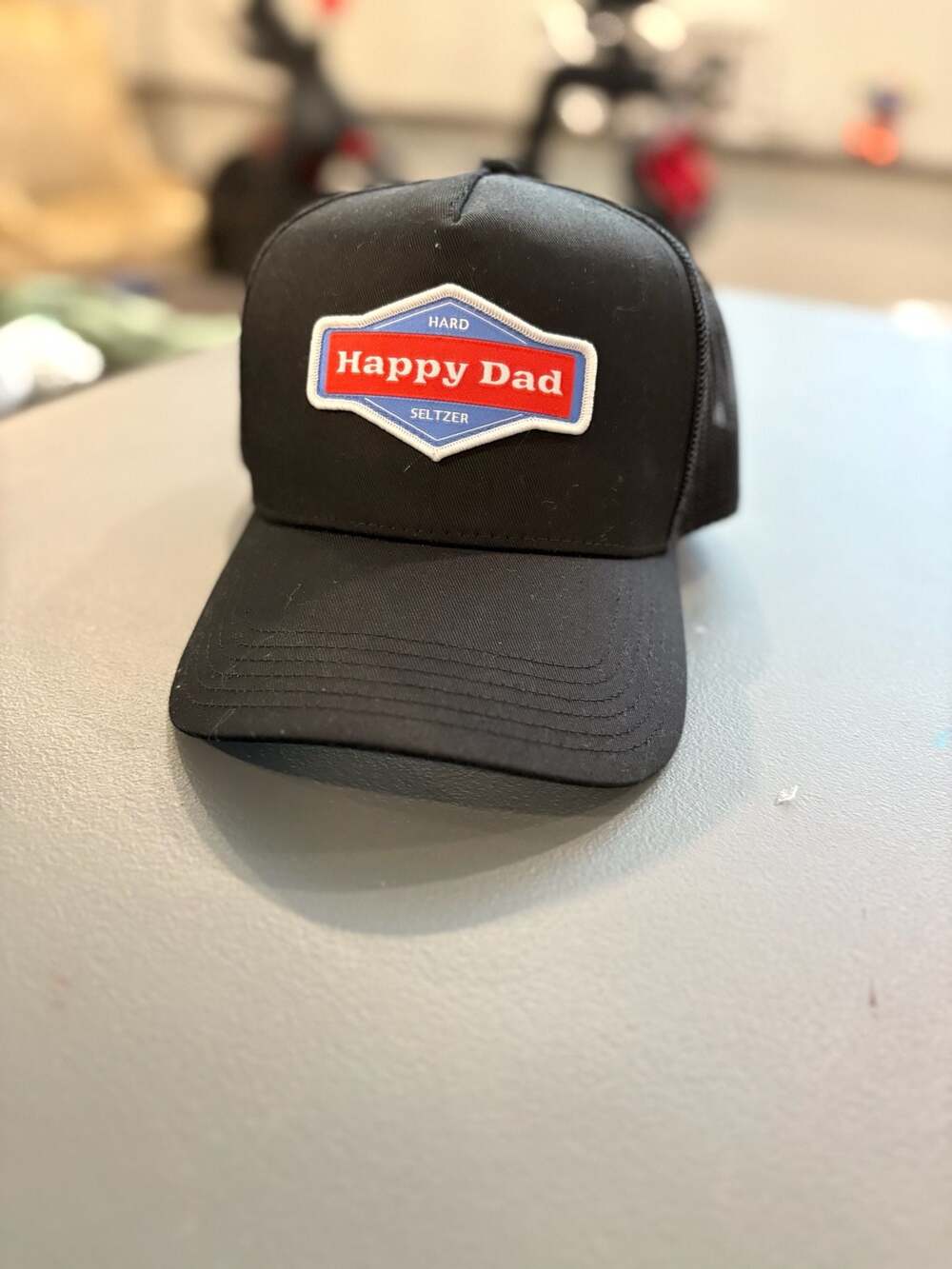 Happy Dad Hard Seltzer Black Trucker Hat Nelk Boys Snapback